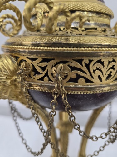 Antiquités - Paire de brûle-parfum Louis XVI