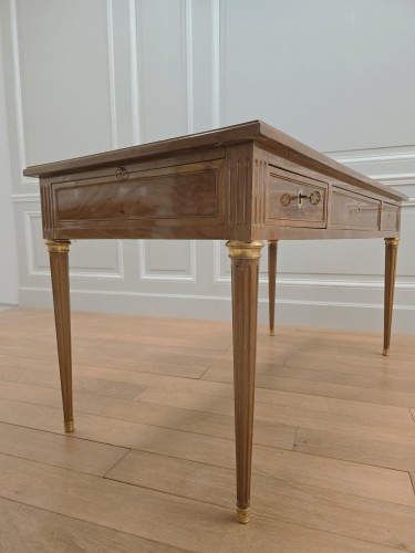 Antiquités - Bureau plat d'époque Louis XVI