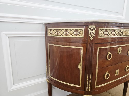 Commode demi-lune d'époque Louis XVI - La Jurande