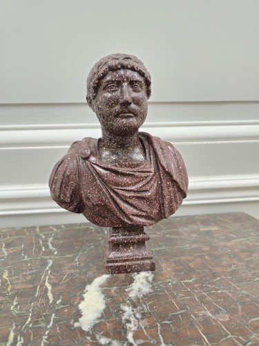 XIXe siècle - Buste en porphyre XIXème siècle