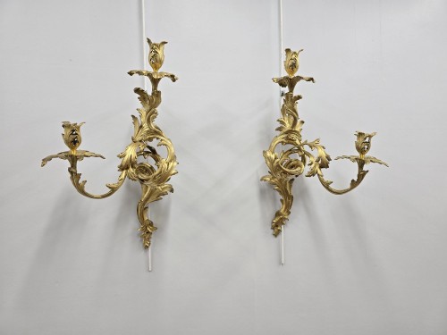 Paire d'appliques d'époque Louis XV - Louis XV