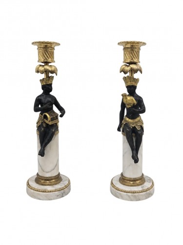 Pair of Directoire candlesticks