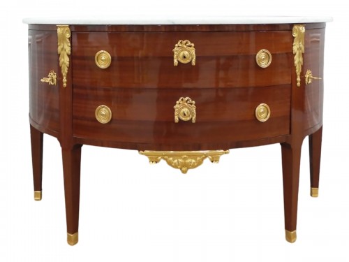 Louis XVI demi-lune commode stamped A. Héricourt