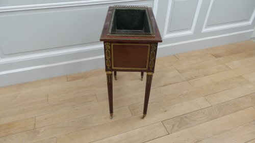 Jardinière d'époque Louis XVI en acajou de Stockel - Mobilier Style Louis XVI