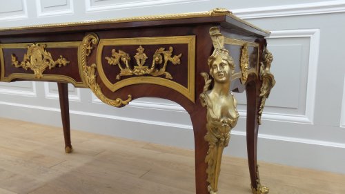 Bureau plat fin XIXe - Mobilier Style Napoléon III