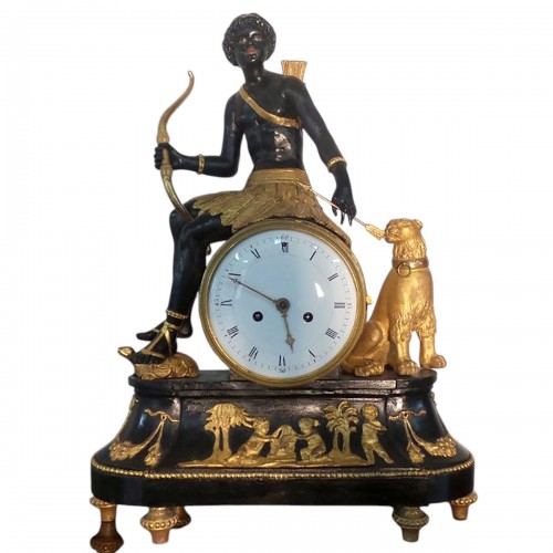 Pendule de l 'Afrique époque Restauration