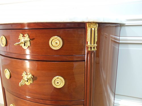 Commode demi-lune Estampillée SCHEY - La Jurande