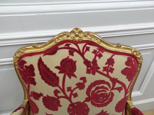 Sièges Fauteuil & Bergère - Paire de fauteuils Louis XV esampillés I.B. CRESSON