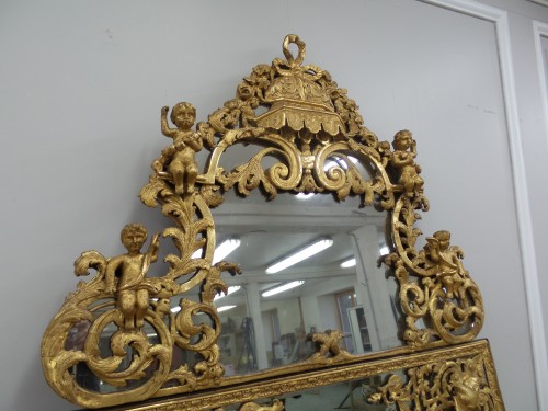 Miroirs, Trumeaux  - Miroir d'époque Régence