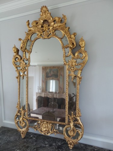 Miroir d'époque Régence - Miroirs, Trumeaux Style Régence