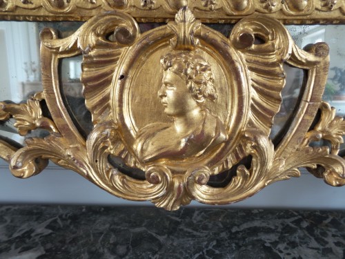 XVIIIe siècle - Miroir d'époque Régence