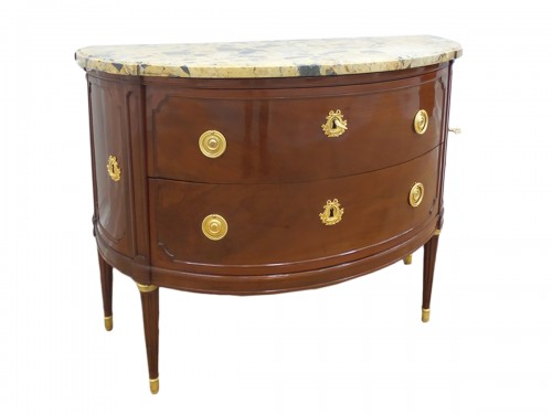 Commode demi-lune Louis XVI