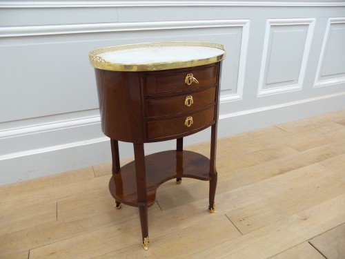 Table tambour en acajou - Louis XVI