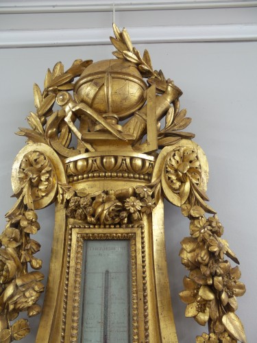 Antiquités - Baromètre d'époque Louis XVI