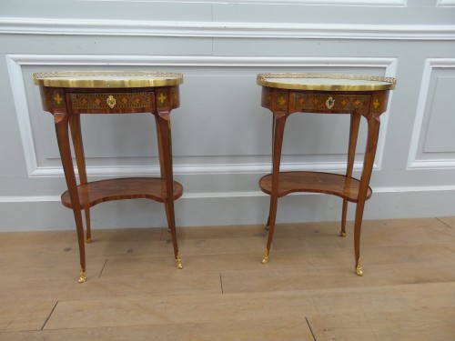 Pair of Transition tables stamped Dusautoy - Furniture Style Transition