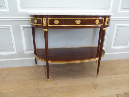 Console d'époque Louis XVI estampillée Charles Topino - Mobilier Style Louis XVI