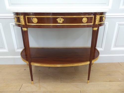 XVIIIe siècle - Console d'époque Louis XVI estampillée Charles Topino