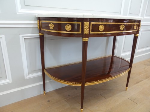 Antiquités - Console d'époque Louis XVI estampillée Charles Topino