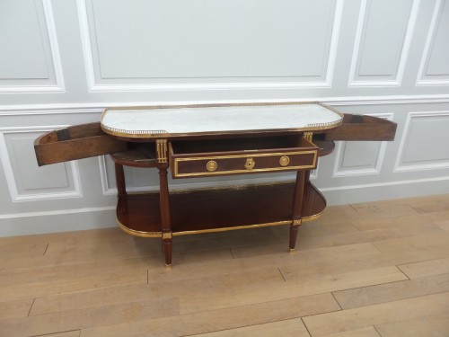 Mobilier Console - Console d'époque Louis XVI Estampillée F.schey