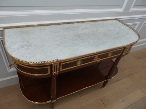 Console d'époque Louis XVI Estampillée F.schey - Louis XVI