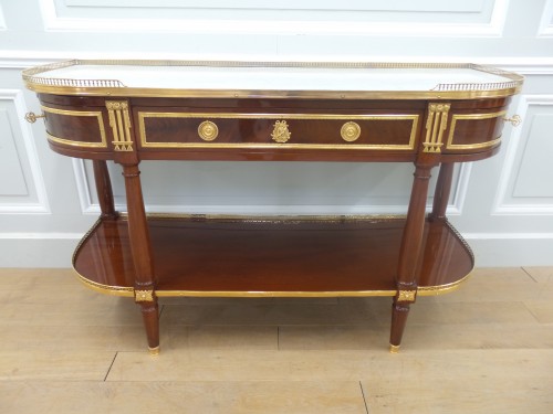 Antiquités - Console d'époque Louis XVI Estampillée F.schey