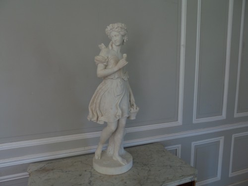 Sculpture Sculpture en Marbre - Allégorie du printemps - Stefano Galletti (1833-1905)