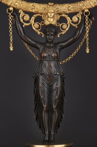 Psyché en bronze - Objet de décoration Style Empire
