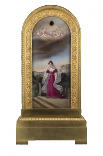 Pendule depicting HRH Maria Carolina Duchess of Berry
