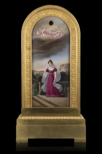 Antiquités - Pendule depicting HRH Maria Carolina Duchess of Berry