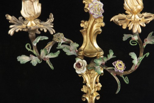 Antiquités - Paire d'appliques Louis XV