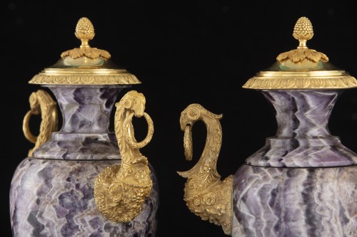 Paire de vases en Blue John - Galerie Francesco De Rosa