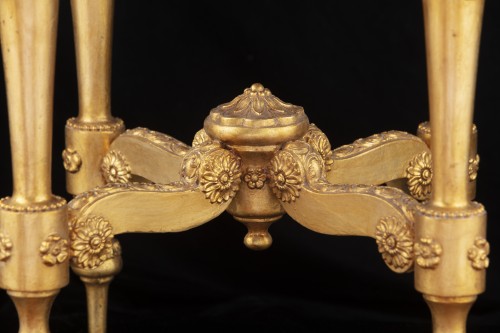 Table de en bois doré représentant le sacre de Napoléon - Napoléon III