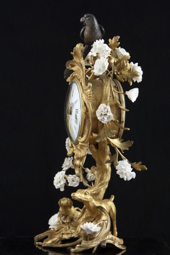 Antiquités - POICHET a Paris - Pendule Louis XV