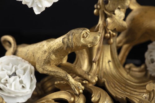 Antiquités - POICHET a Paris - Pendule Louis XV