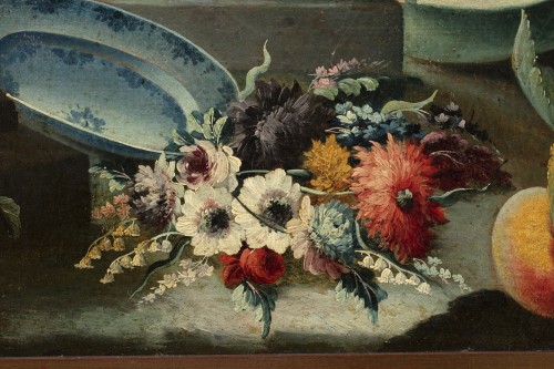 XVIIIe siècle - Fleurs et Fruits - Gaspare LOPEZ (1677-1732)