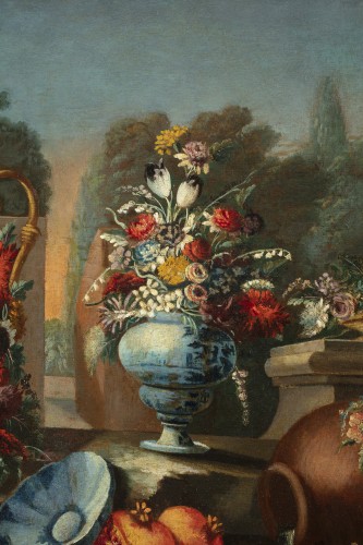 Fleurs et grenades - Gaspare LOPEZ (1677-1732) - Galerie Francesco De Rosa