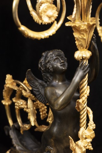 18th century - Pair of Louis XVI candelabra