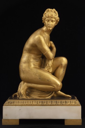 Decorative Objects  - Venus crouching on a turtle. Empire