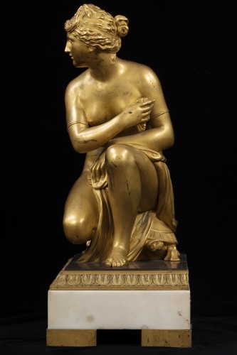 Antiquités - Venus crouching on a turtle. Empire