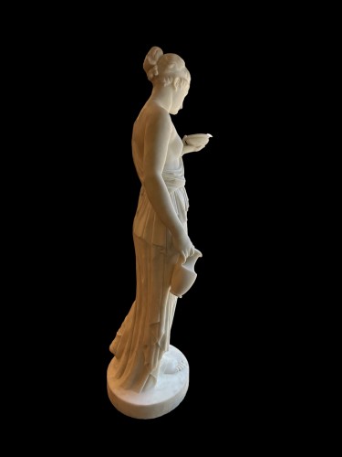 Déesse Hébé, grand marbre du XIXe siècle - Galerie Francesco De Rosa