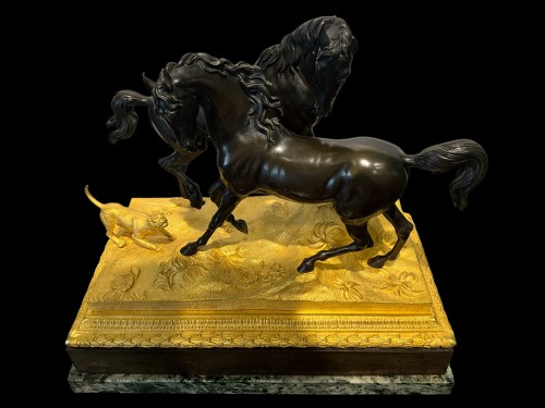 Group with horses and dog - Empire