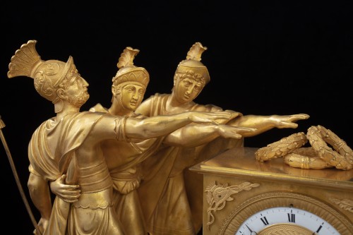 Horlogerie Pendule - Pendule « Le Serment des Horaces », époque Empire