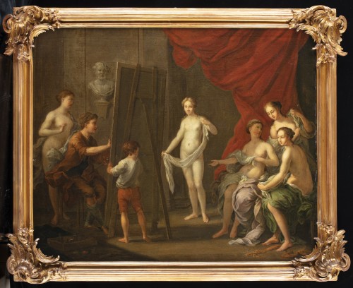 The Painter&#039;s Studio, 18th century Flemish artist - Paintings & Drawings Style 