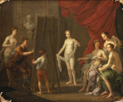 Paintings & Drawings  - The Painter&#039;s Studio, 18th century Flemish artist
