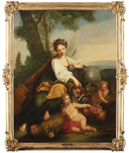 Allégorie de l’Ète, école française du 18e siècle attribuée á Sébastien II LECLERC