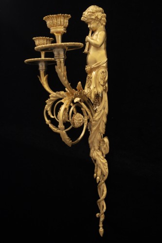 Pair of Louis XVI Sconces - Lighting Style Louis XVI