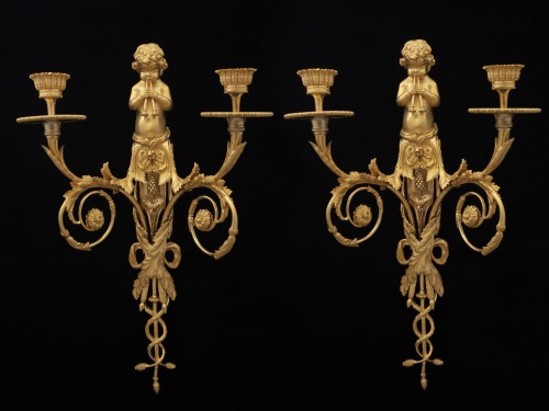 Louis XVI - Pair of Louis XVI Sconces
