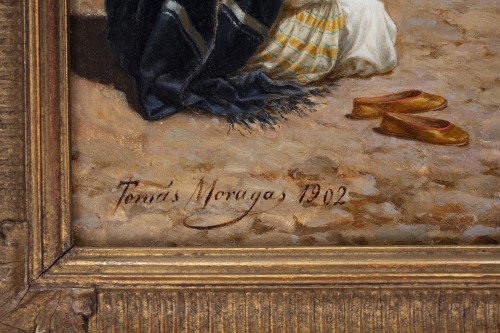 Paintings & Drawings  - Orientalist scene, Tomas Moragas Y Torras (1837-19’t)