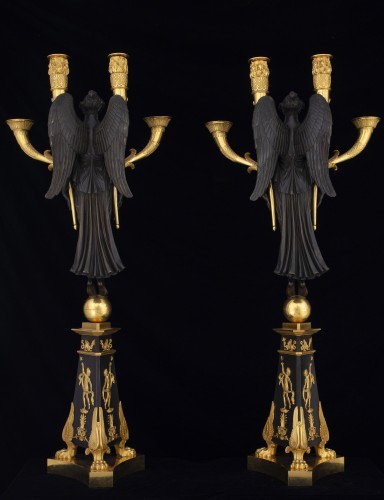 Lighting  - Pair of Large Empire candelabra