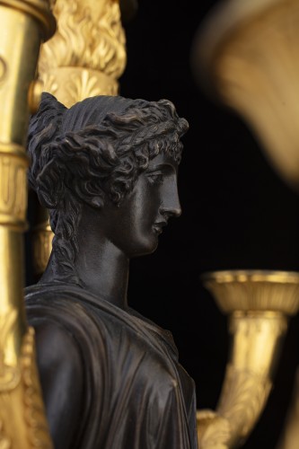 Pair of Large Empire candelabra - Empire